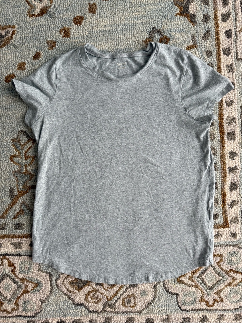 Madewell Heather Gray Short Sleeve Crewneck Tee